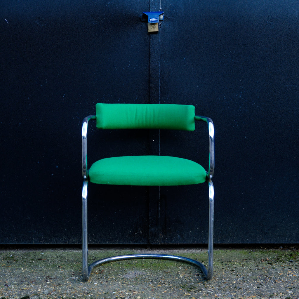 Bright Green Chrome Chair