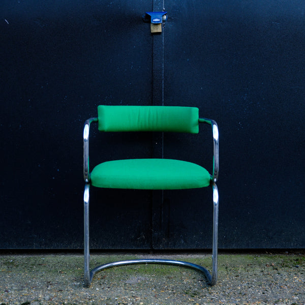 Bright Green Chrome Chair