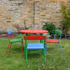 Beautiful Red Green and Blue Kid's Table and Chairs